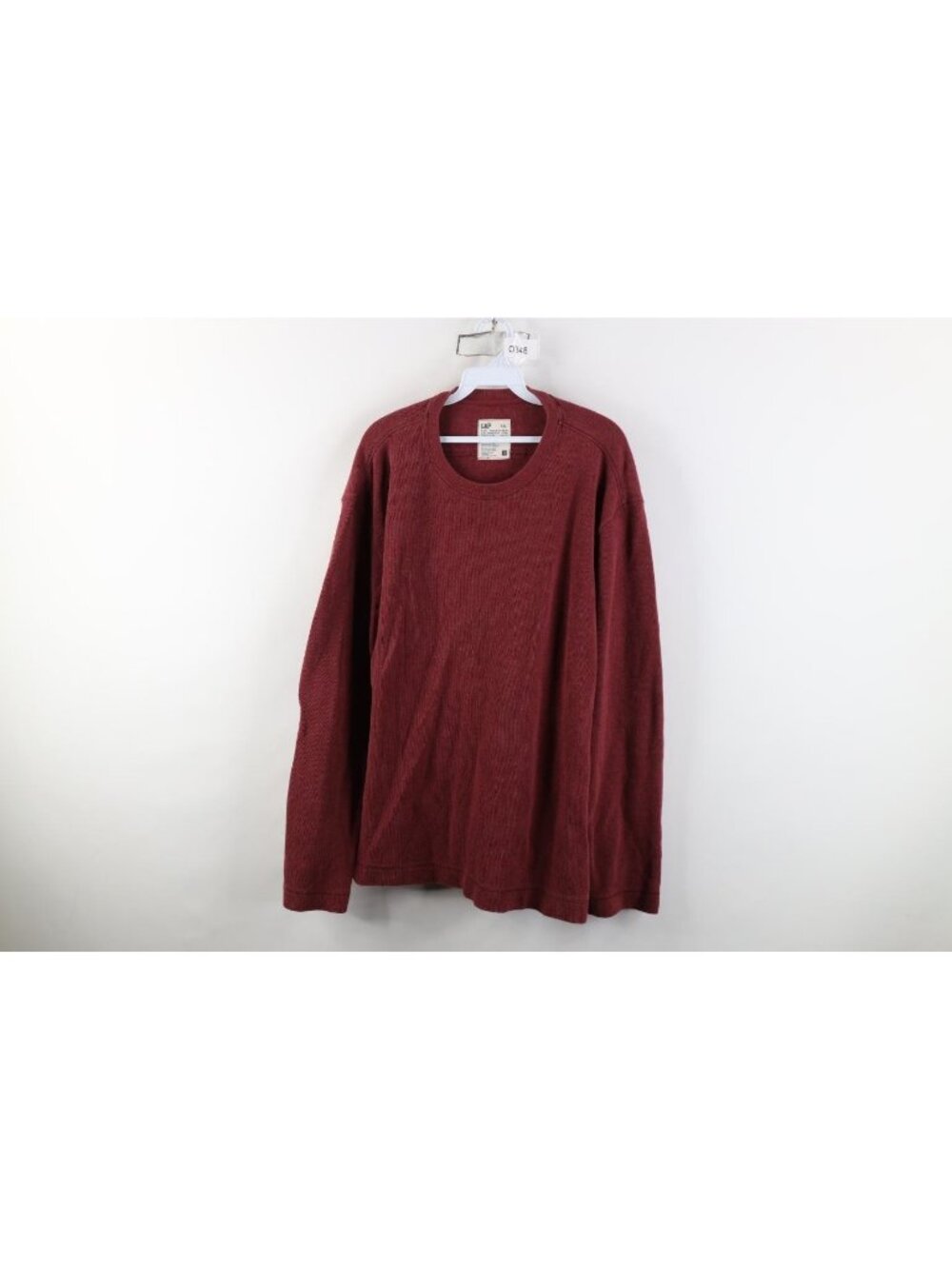 Vtg Y2K 2006 Gap Mens 2XL Heavyweight Thermal Ribbed Knit Long Sleeve T-Shirt